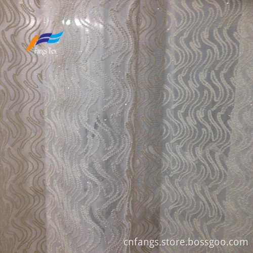 100% Polyester Embroidered Wide Voile Curtain Fabric